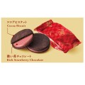 Meiji Rich ciastka kakaowe o mocnym smaku truskawek, 96g | JaponiaCentralna.pl
