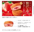 Lotte Custard Cake ciasteczka z kremem truskawkowym, 162g | JaponieCentralna.pl