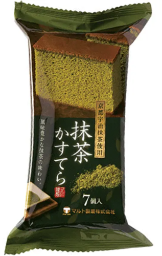Maruto ciasto Castella o smaku zielonej herbaty Matcha, 170g | JaponiaCentralna.pl
