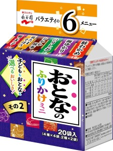 Nagatanien Otona no Furikake Mini zestaw posypek do ryżu 6 smaków, 34,4 g