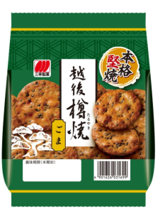 Sanko Seika Taruyaki rice crackers with roasted sesame flavor, 86g