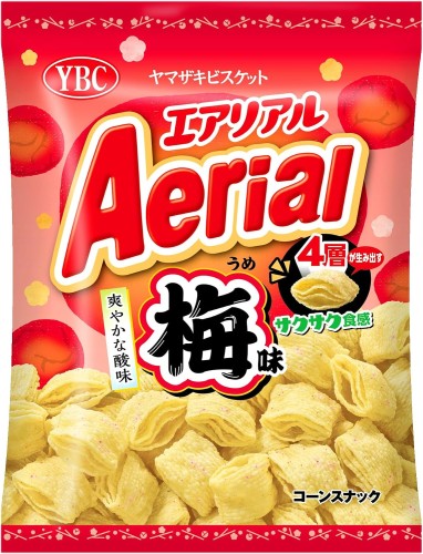 YBC Aerial chrupki kukurydziane o smaku śliwki ume, 65g| JaponiaCentralna.pl