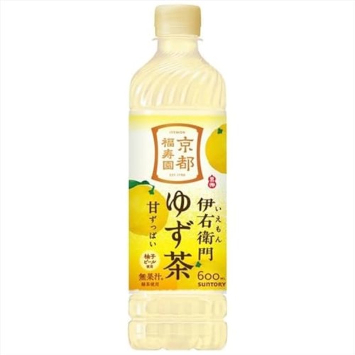 SUNTORY Iyemon Yuzu Cha Zielona Herbata z Yuzu, 600 ml | japoniacentralna.pl