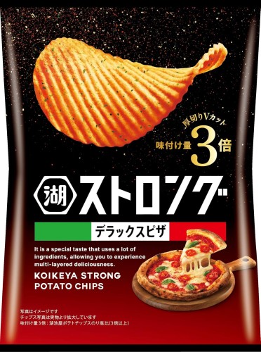 Koikeya Strong Deluxe Pizza Chipsy o intensywnym smaku Pizzy, 59 g | JaponiaCentralna.pl