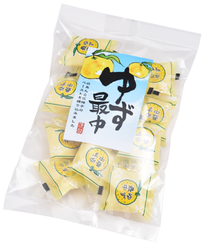 Bessho Seika tradycyjne słodycze Japońskie Mochi Monaka z Yuzu w wafelku, 200g | JaponiaCentralna.pl