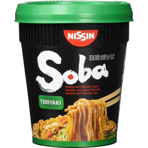 Nissin instant makaron Yakisoba Cup Teriyaki, 90g | JaponiaCentralna.pl