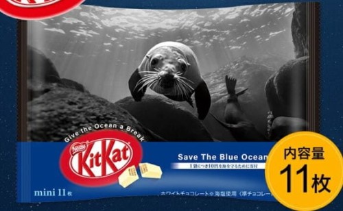Nestle KitKat w białej czekoladzie z solą morską 11 szt., 139g | JaponiaCentralna.pl