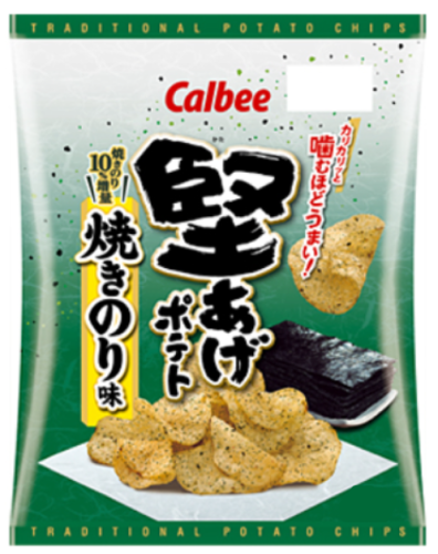 Calbee chipsy ziemniaczane Kata-Age o smaku pieczonego nori, 32g   |   JaponiaCentralna.pl