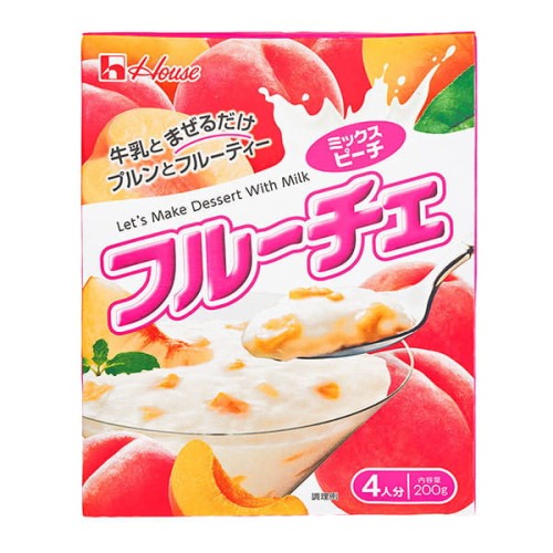 House Fruiche mleczny deser brzoskwiniowy, 200g   |   JaponiaCentralna.pl