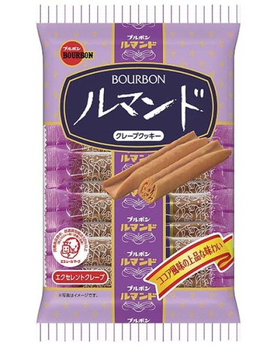Bourbon ciastka naleśnikowe w czekoladzie Rumando, 88g   |   JaponiaCentralna.pl