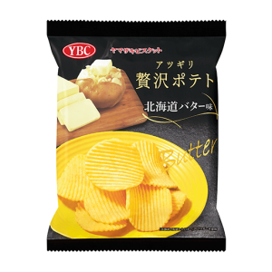 YBC Atsugiri Potato Chips with Hokkaido butter, 50g