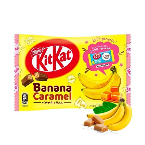 Nestle KitKat o smaku banana i karmelu 10szt., 120g | JaponiaCentralna.pl