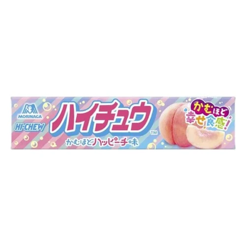 Morinaga Hi Chew gumy rozpuszczalne brzoskwiniowe 12 szt. - 60g   |   japoniacentralna.pl