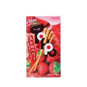  Lotte Toppo Pretzel Filled with Strawberry Chocolate, 72g