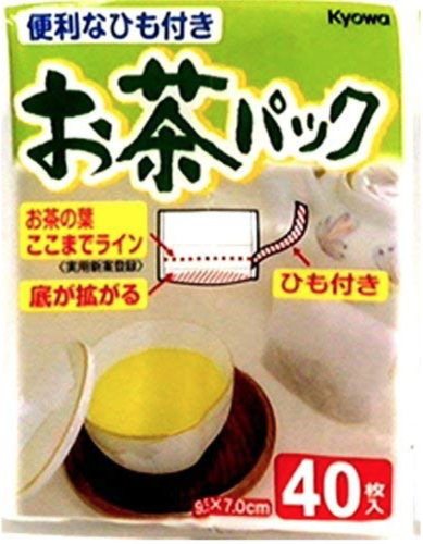 Kyowa torebki do zaparzania herbaty ze sznureczkami - 40 szt.   |   japoniacentralna.pl