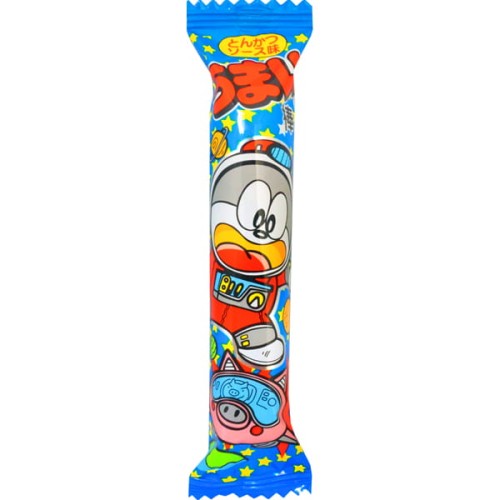 Yaokin Umaibo chrupka kukurydziana o smaku sosu Tonkatsu, 6 g  | JaponiaCentralna.pl