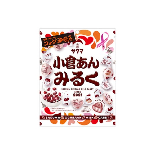 Sakuma cukierki mleczne z pastą Anko, 54g | JaponiaCentralna.pl