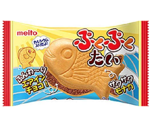 Meito Puku Puku Tai Wafelek nadziewany czekoladą – 16.5g   |   japanacentralna.pl