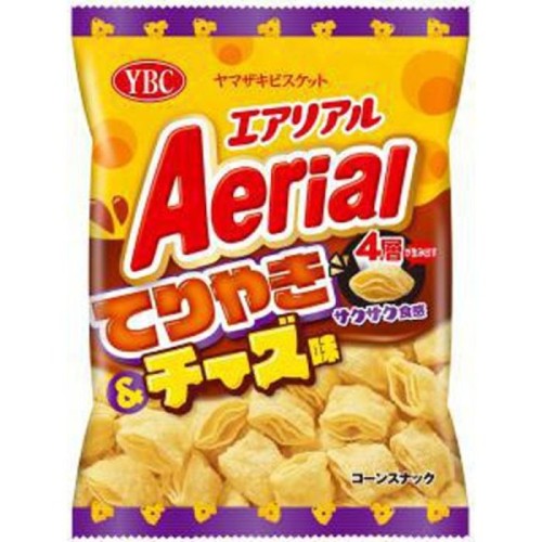 YBC Aerial chrupki kukurydziane o smaku sosu Teriyaki i sera Cheddar, 65g | Japonia Centralna.pl