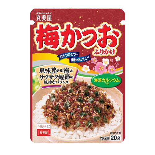 Marumiya Furikake przyprawa do ryżu ze śliwką, tuńczykiem bonito i wakame, 20g | Japonia Centralna.pl