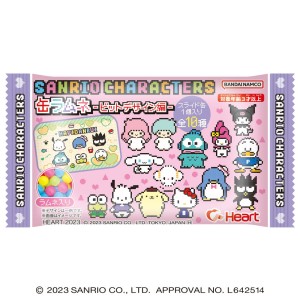 Sanrio Characters Bit Design Metal Box with Ramune Candies, 10g