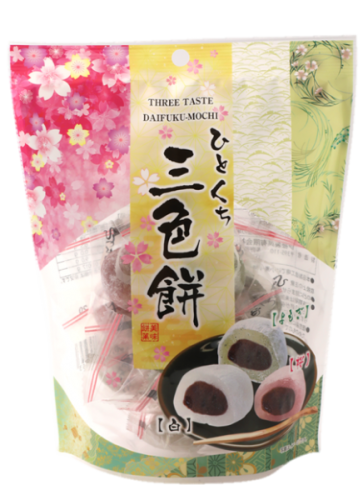 Ito Seika Traditional Japanese Sweets Daifuku Mochi in Three Colours, 130g