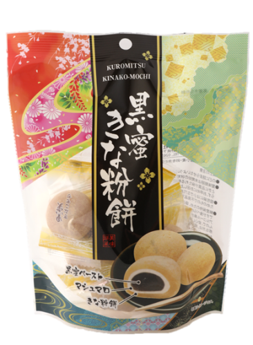 Ito Seika tradycyjne Japońskie słodycze Kuromitsu Kinako Mochi, 125g | JaponiaCentralna.pl
