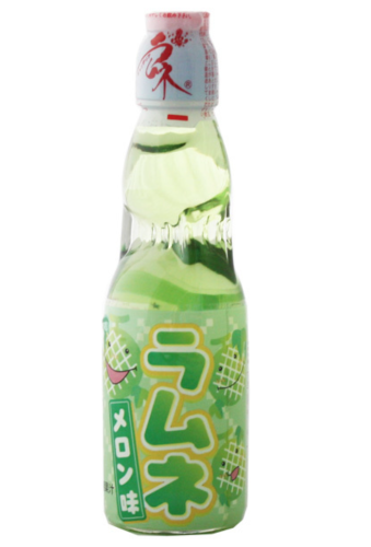 Hata Ramune Soda melonowa 200 ml    |   japoniacentralna.pl