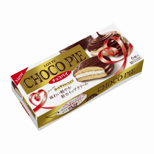 Lotte Choco Pie ciasteczka deserowe z kremem śmietanowym i czekoladą, 6 szt. x 31g | JaponiaCentralna.pl