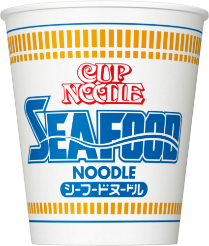 Nissin Cup Noodle ramen o smaku owoców morza - 75g   |   japoniacentralna.pl