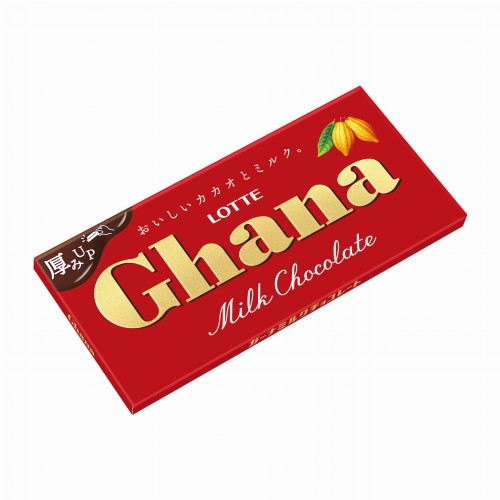 Lotte Ghana mleczna czekolada, 50g.  |JaponiaCentralna.pl