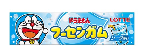 Lotte Doraemon guma balonowa o smaku oranżady, 14g | JaponiaCentralna.pl