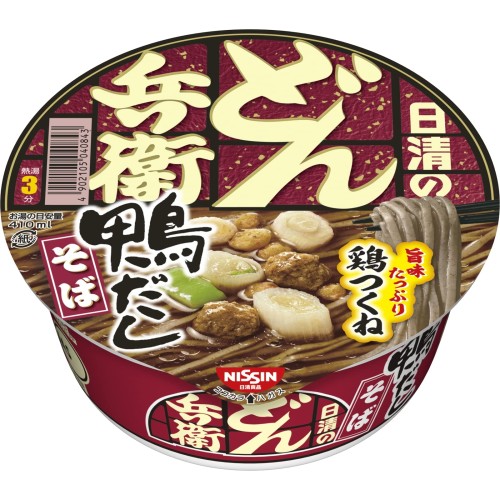 Nissin Donbei zupa na bulionie z kaczki z makaronem gryczanym Soba, 104g | JaponiaCentralna.pl