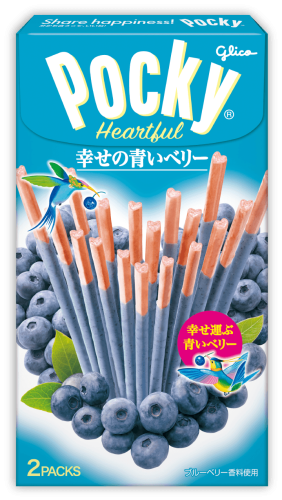 Glico Pocky Heartful o smaku jagodowym, 54,6g   |   JaponiaCentralna.pl
