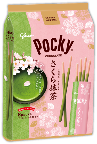 Glico Pocky Sakura and matcha flavor, 101.6g |   JaponiaCentralna.pl