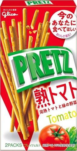 Glico Pretz chrupiące paluszki o smaku pomidorowym, 60g   |   JaponiaCentralna.pl