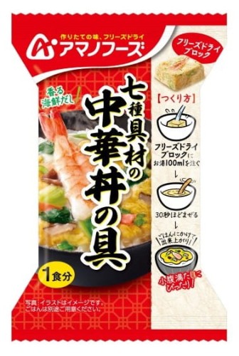 Amano liofilizowane danie instant Chukadon, 17g  | JaponiaCentralna.pl