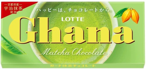 Lotte Ghana czekolada o smaku zielonej herbaty Matcha, 45g | JaponiaCentralna.pl
