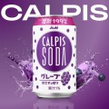 Asahi Calpis soda probiotyczny napój winogronowy, 350ml | JaponiaCentralna.pl