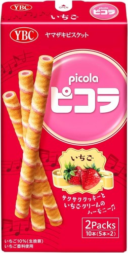 Picola rurki truskawkowe YBC, 49g | JaponiaCentralna.pl