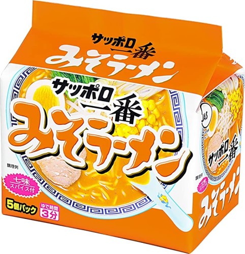 Sapporo Ichiban Ramen o smaku miso, 5 szt. x 100g | JaponiaCentralna.pl