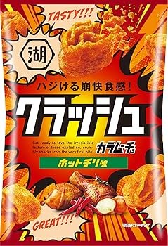 Koikeya Kara Mucho Crash ostre chipsy ziemniaczane o smaku chili, 40g | JaponiaCentralna.pl