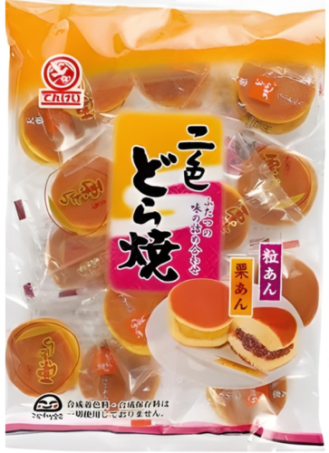 Tenkei Seika ciasteczka mini Dorayaki z nadzieniem anko i kasztanowym, 265g   |   JaponiaCentralna.pl