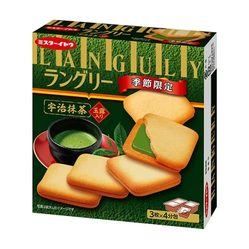 Ito ciasteczka langue de chat z kremem Uji Matcha Gyokuro, 130g | JaponiaCentralna.pl