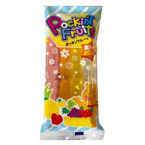 Marugo Pockin Fruits przekąska do zamrażania z sokiem owocowym, 8x60ml | Japoniacentralna.pl