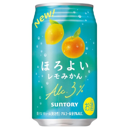 Suntory Horoyoi chuhai o smaku cytryny i mandarynki 3%, 350ml | japoniacentralna.pl