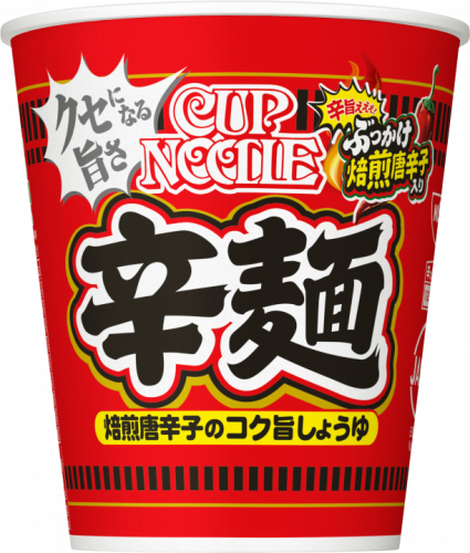 Nissin Cup Noodles o smaku ostrego sosu sojowego, 82 g | japoniacentralna.pl