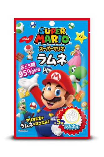 Nobel Super Mario cukierki ramune, 40g  | JaponiaCentralna.pl
