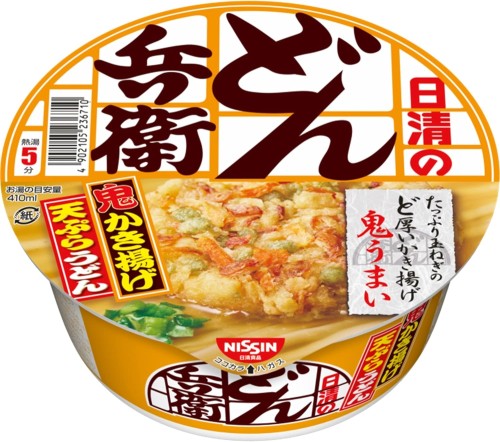Nissin Donbei Cup Instant Kakiage Udon, 96g  | JaponiaCentralna.pl