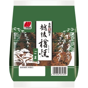 Sanko Seika Taruyaki krakersy ryżowe o smaku prażonego sezamu, 76g